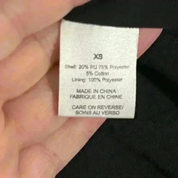 Ronny Kobo Black Faux Patent Glossy Mini Skirt Size XS - Picture 8 of 9